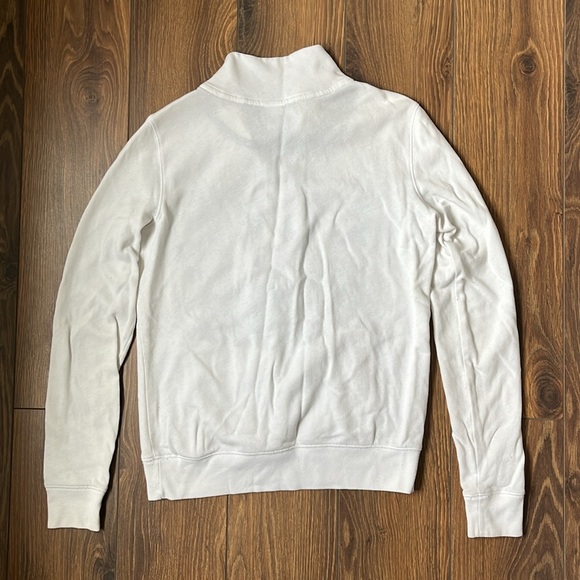 PINK Victoria’s Secret Logo Quarter-zip Pullover Sweater - White - Picture 3 of 9